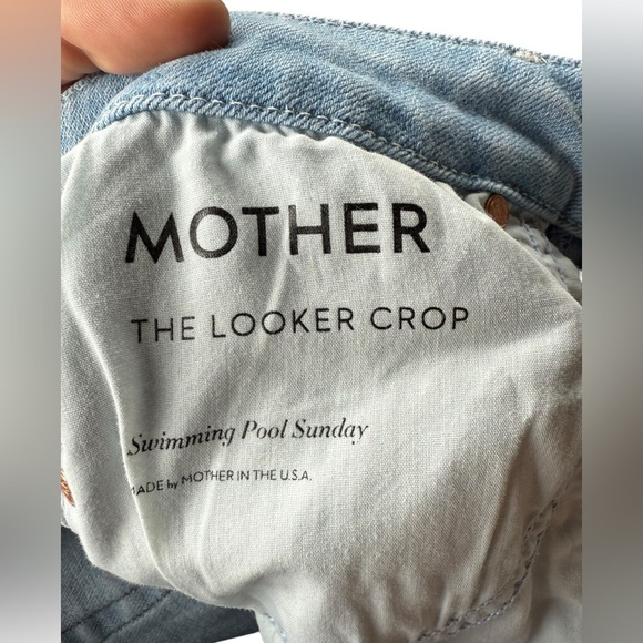 Mother Women’s The Looker Crop Jeans Light Wash Size 26 - Picture 6 of 6